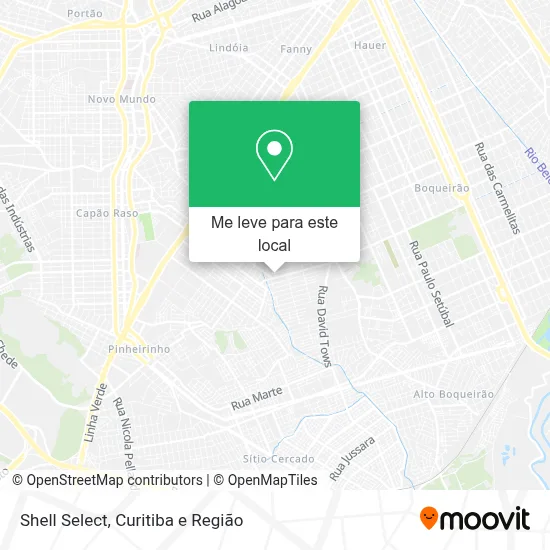 Shell Select mapa