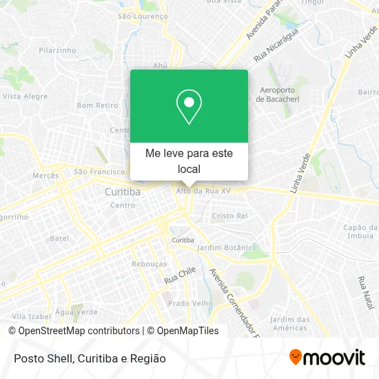 Posto Shell mapa