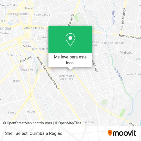 Shell Select mapa