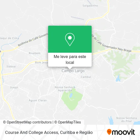 Course And College Access mapa