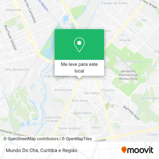 Mundo Do Chá mapa