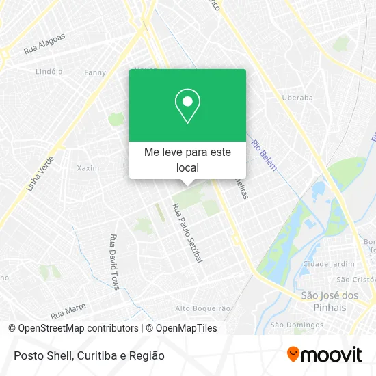 Posto Shell mapa
