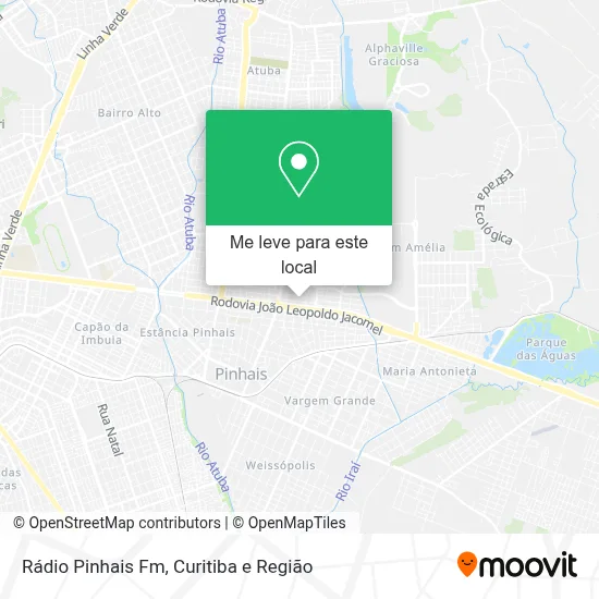 Rádio Pinhais Fm mapa