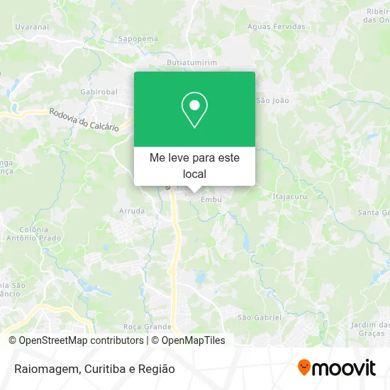 Raiomagem mapa