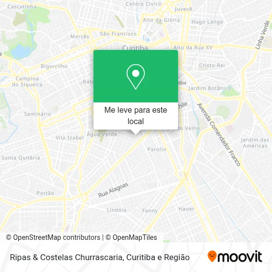 Ripas & Costelas Churrascaria mapa