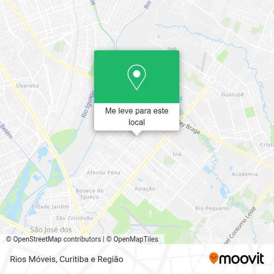 Rios Móveis mapa