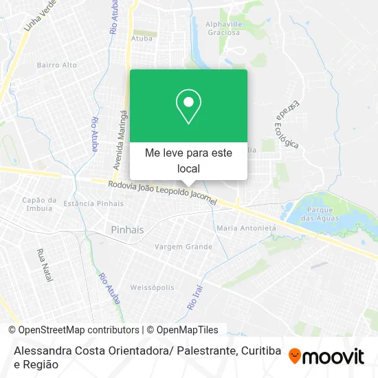 Alessandra Costa Orientadora/ Palestrante mapa