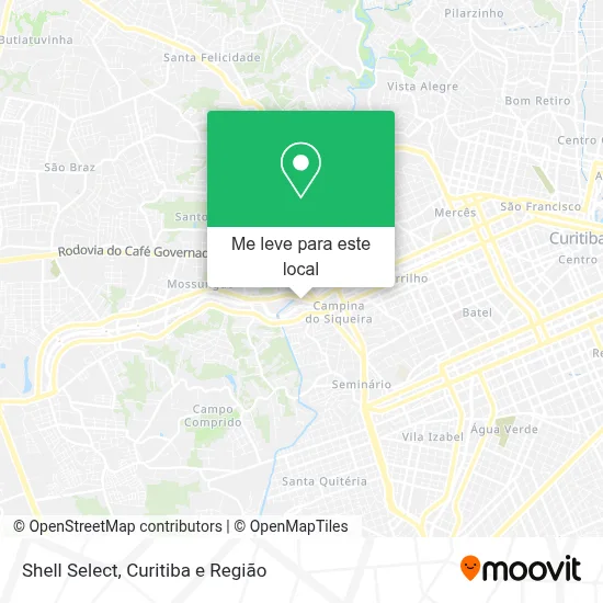Shell Select mapa