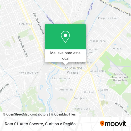 Rota 01 Auto Socorro mapa