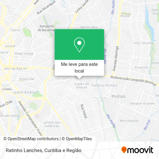 Ratinho Lanches mapa