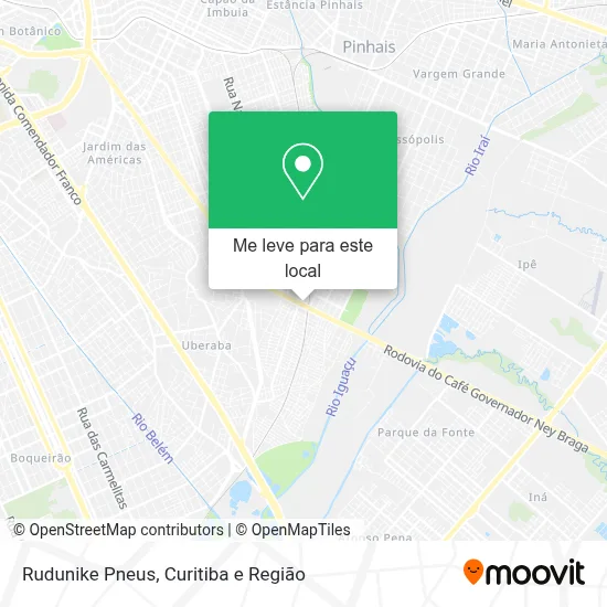Rudunike Pneus mapa