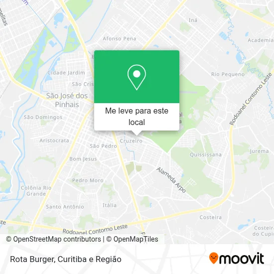 Rota Burger mapa