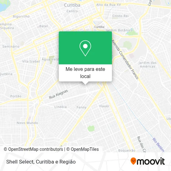 Shell Select mapa