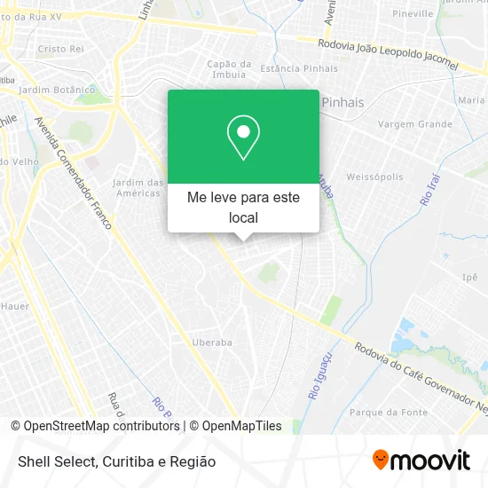 Shell Select mapa