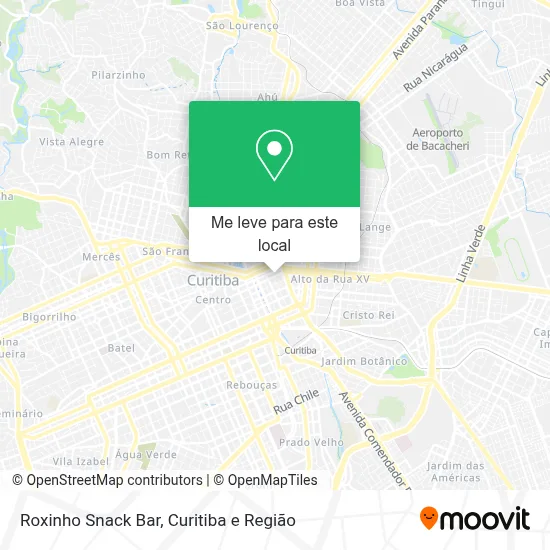 Roxinho Snack Bar mapa