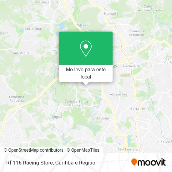 Rf 116 Racing Store mapa