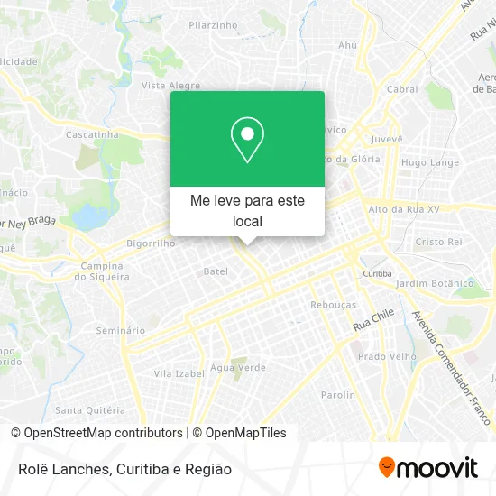 Rolê Lanches mapa