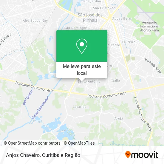 Anjos Chaveiro mapa