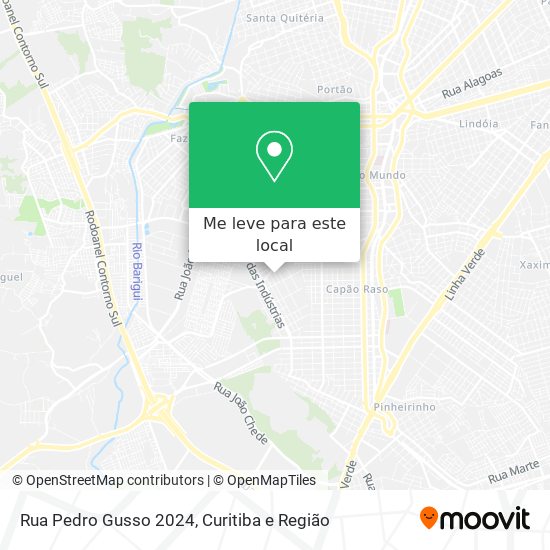Rua Pedro Gusso 2024 mapa