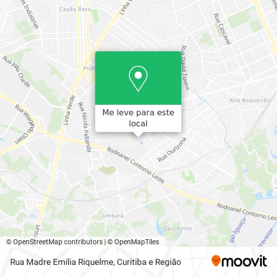 Rua Madre Emília Riquelme mapa