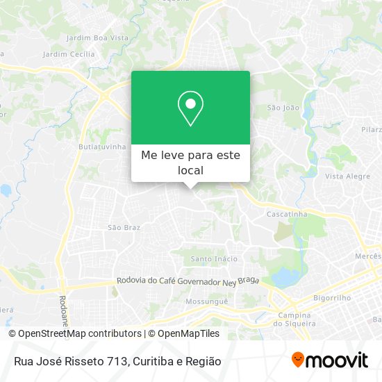 Rua José Risseto 713 mapa