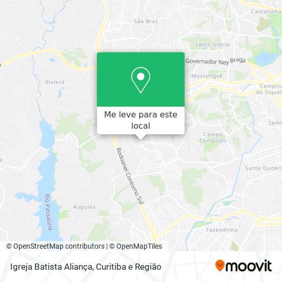 Igreja Batista Aliança mapa