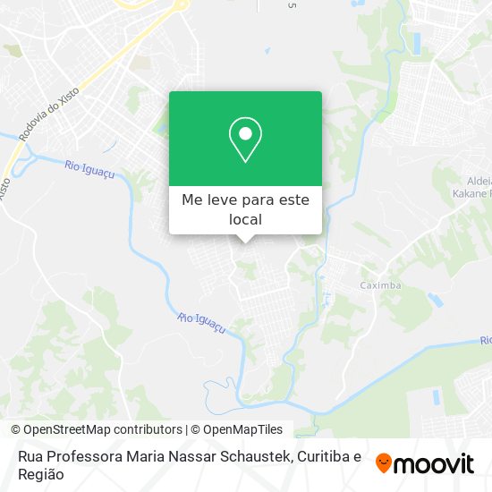Rua Professora Maria Nassar Schaustek mapa