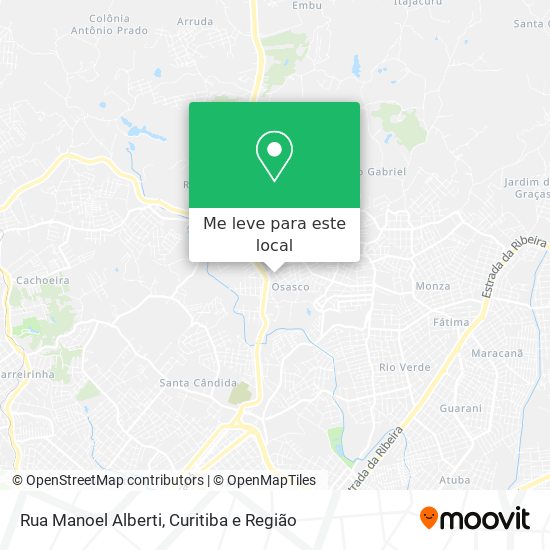 Rua Manoel Alberti mapa