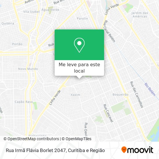 Rua Irmã Flávia Borlet 2047 mapa
