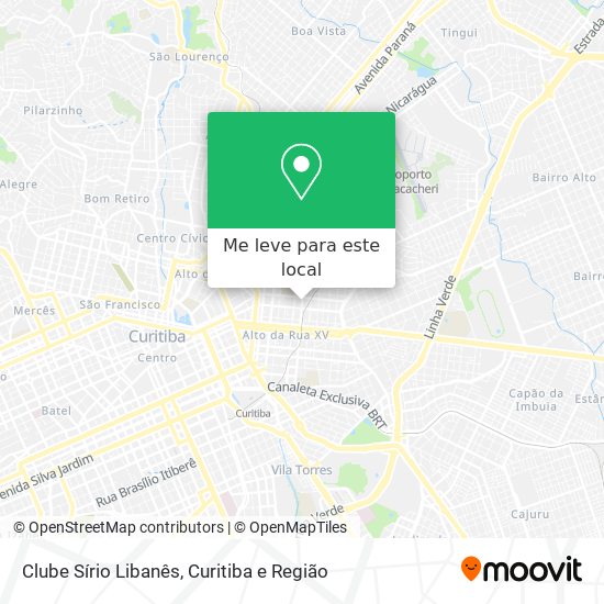 Clube Sírio Libanês mapa