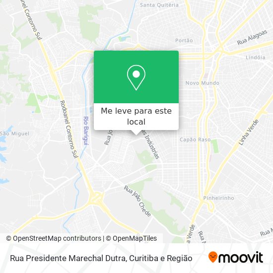 Rua Presidente Marechal Dutra mapa
