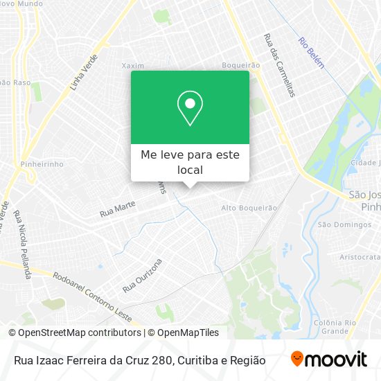Rua Izaac Ferreira da Cruz 280 mapa