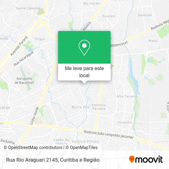 Rua Rio Araguari 2145 mapa