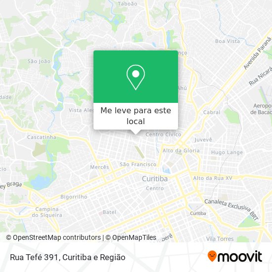 Rua Tefé 391 mapa