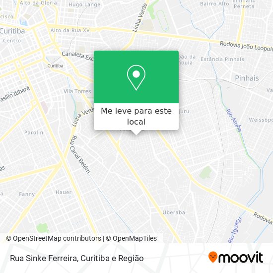 Rua Sinke Ferreira mapa