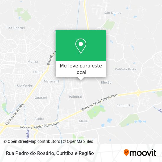 Rua Pedro do Rosário mapa