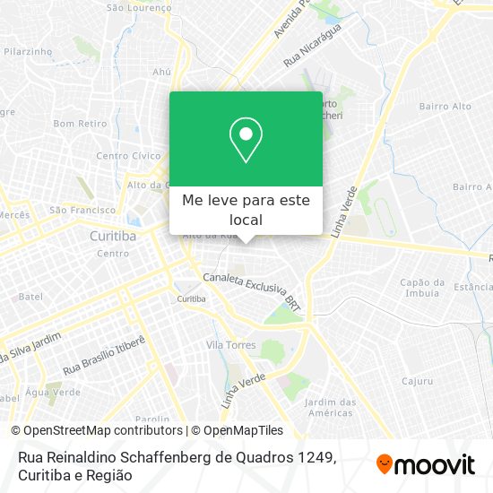 Rua Reinaldino Schaffenberg de Quadros 1249 mapa