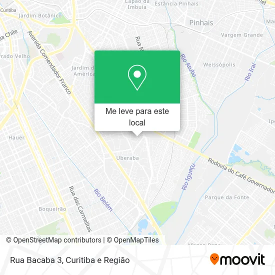 Rua Bacaba 3 mapa