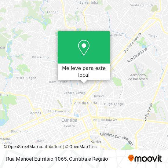 Rua Manoel Eufrásio 1065 mapa