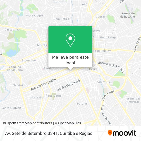 Av. Sete de Setembro 3341 mapa