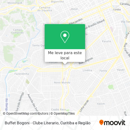Buffet Bogoni - Clube Literario mapa