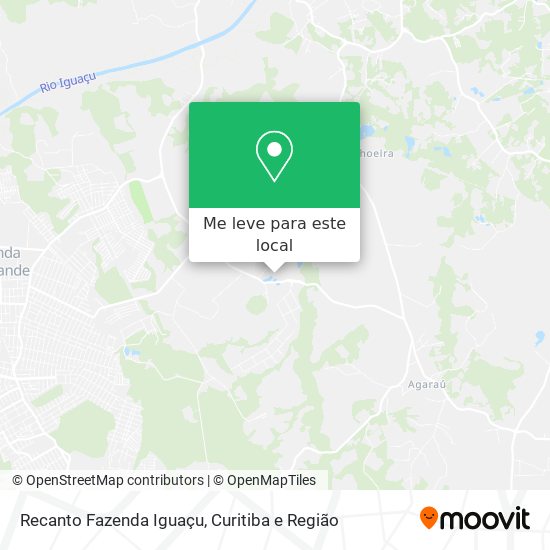 Recanto Fazenda Iguaçu mapa