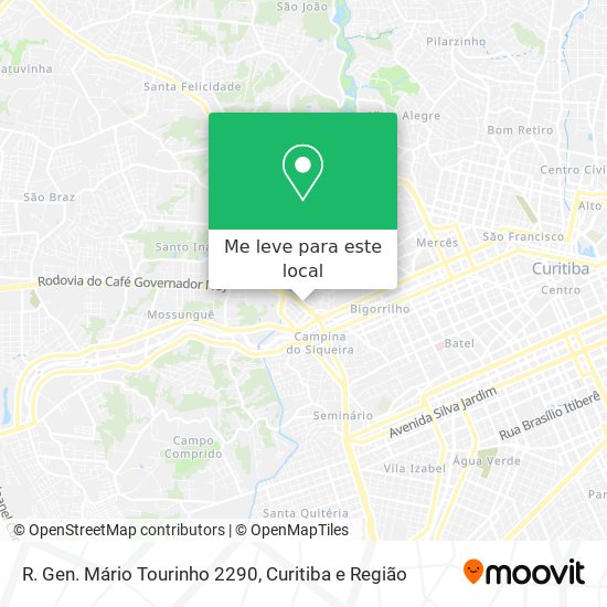 R. Gen. Mário Tourinho 2290 mapa