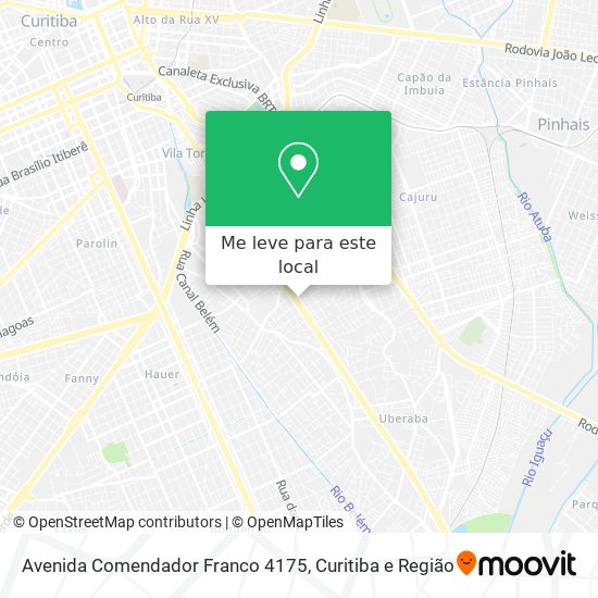 Avenida Comendador Franco 4175 mapa