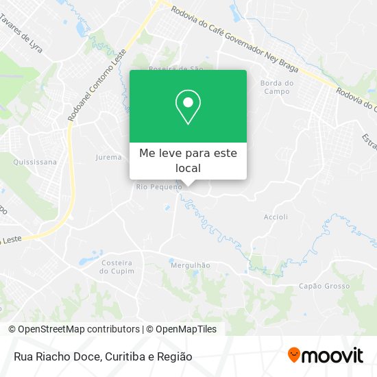 Rua Riacho Doce mapa