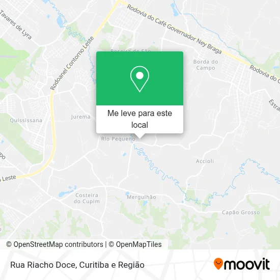 Rua Riacho Doce mapa