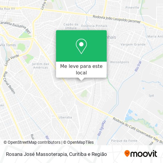 Rosana José Massoterapia mapa