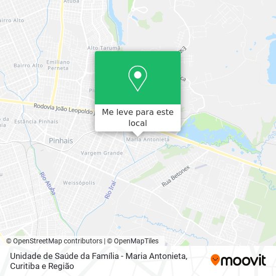Unidade de Saúde da Família - Maria Antonieta mapa