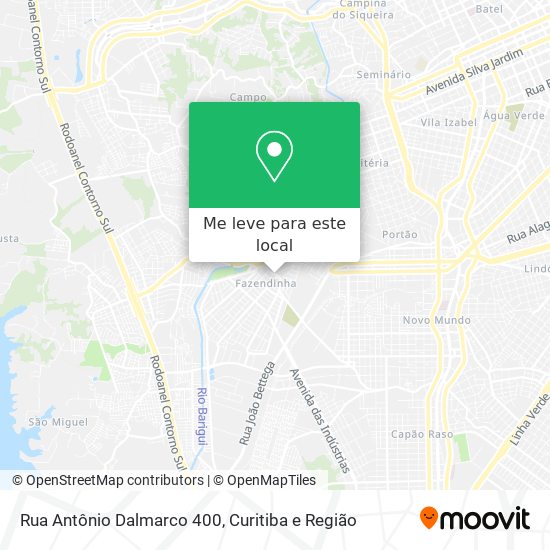 Rua Antônio Dalmarco 400 mapa