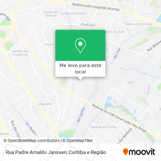 Rua Padre Arnaldo Janssen mapa